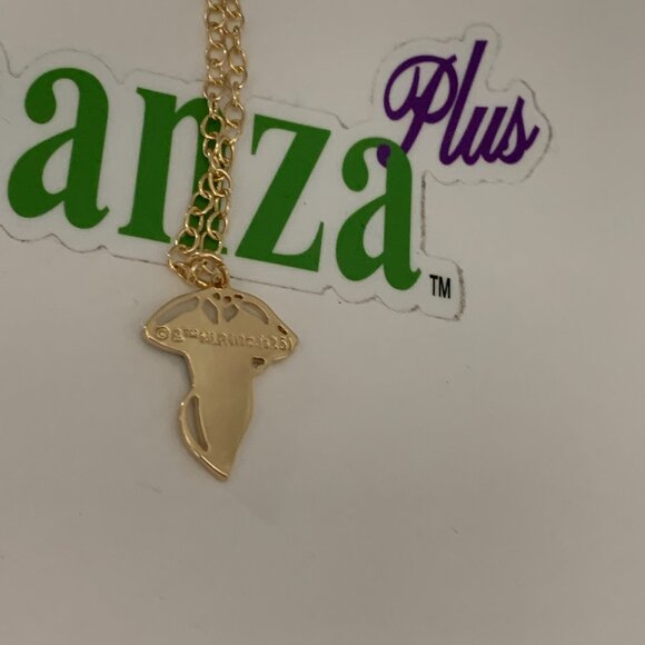 Neon Tuesday Necklace Lord Of The Rings Lorien Leaf Jewelry Gold Tone LOTR - Picture 4 of 4